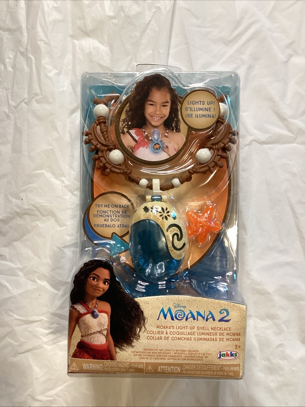 Disney Moana 2 Brown and Blue Light-Up Shell Necklace